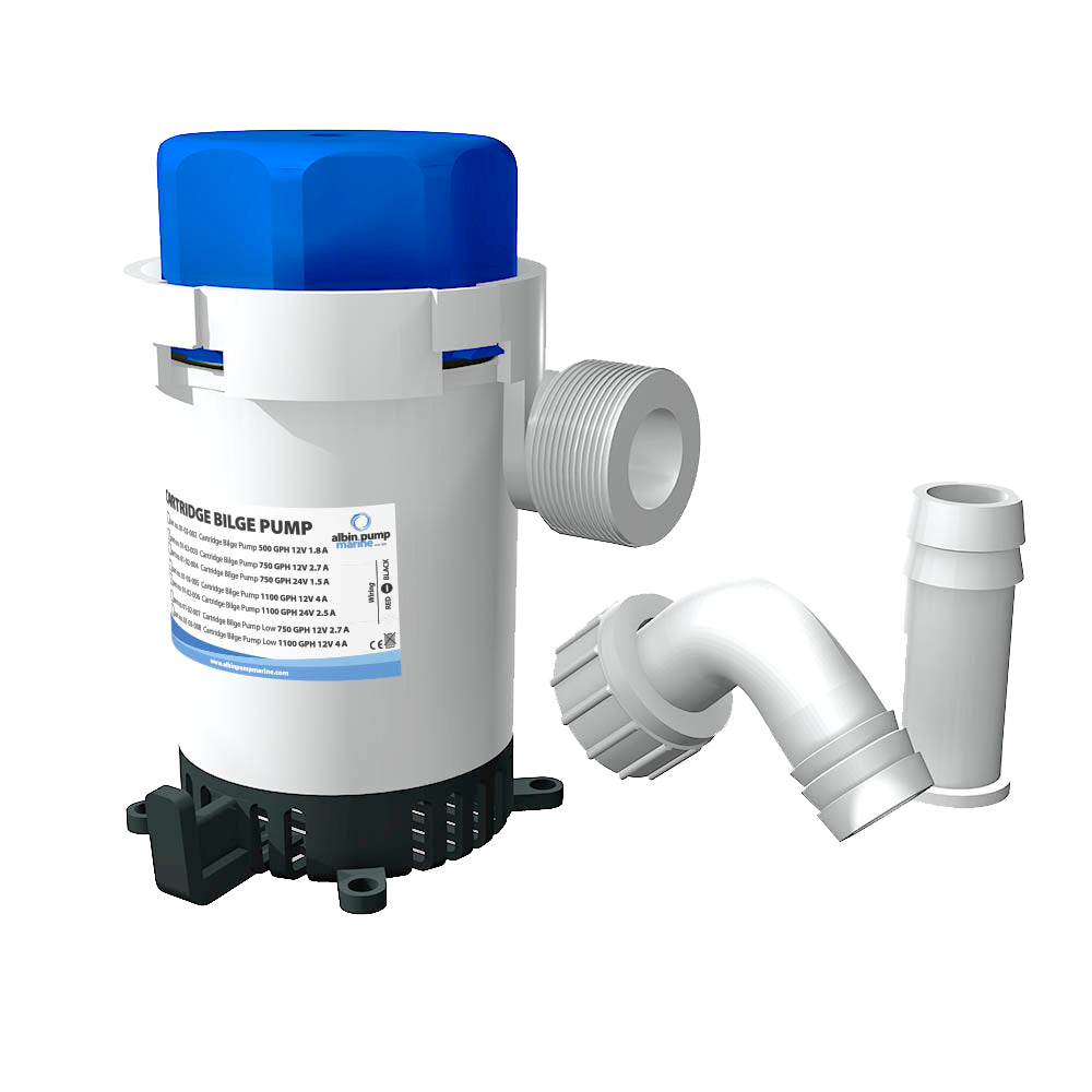 Albin Pump Cartridge Bilge Pump 500GPH - 12V model 01-02-002