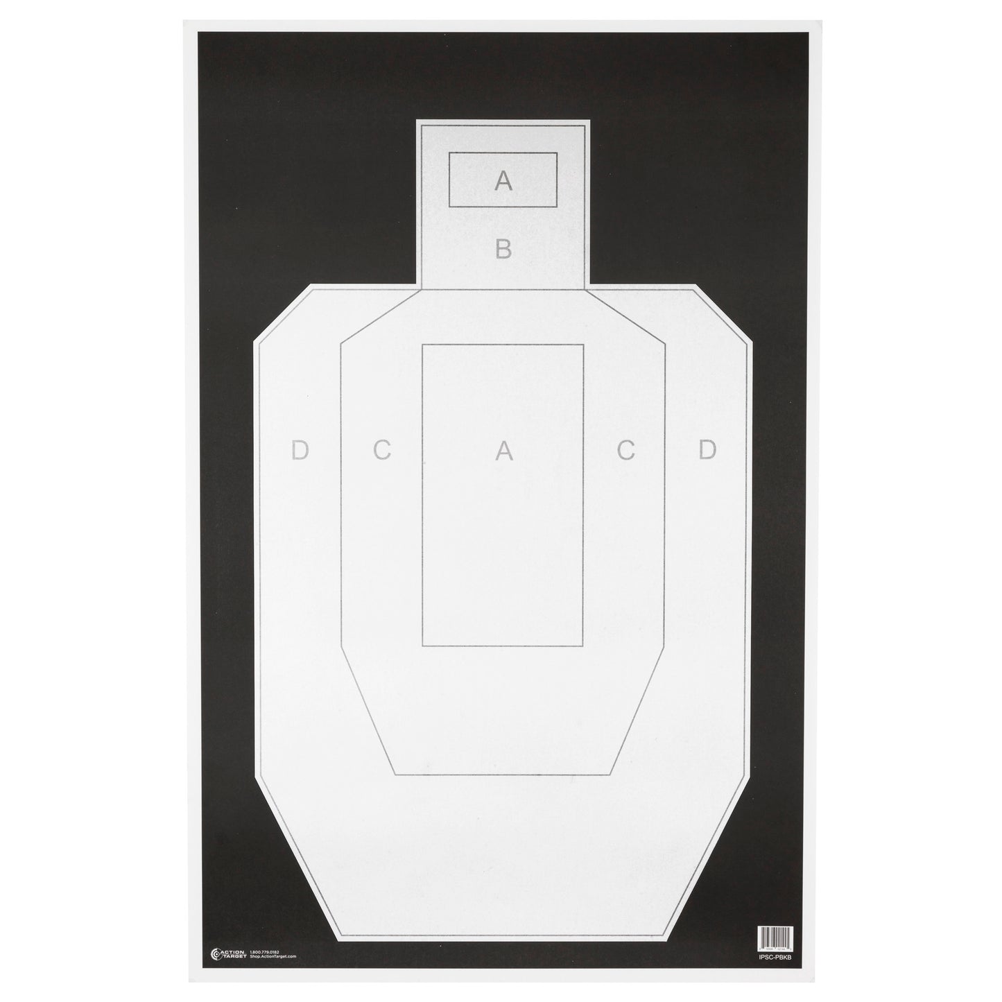 Action Target Unofficial IPSC Practice Target High Visibility 23" x 35" 100 Pack