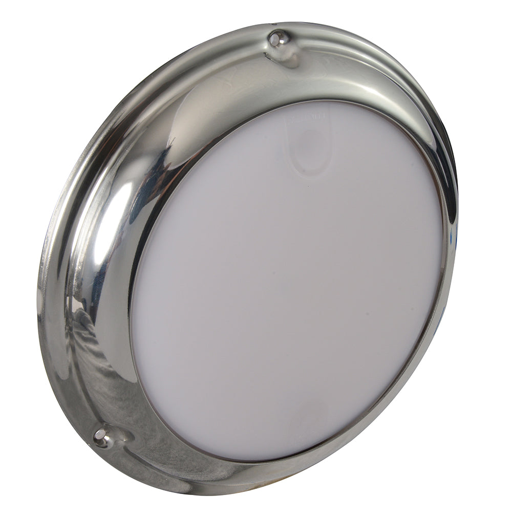 Lumitec TouchDome - Dome Light - Polished SS 2-Color White/Red Dimming 101098