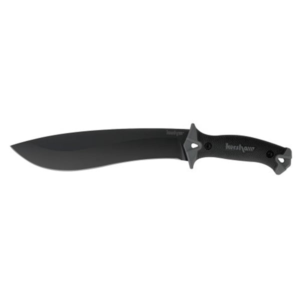 Kershaw Machete 10" Fixed Blade Knife Plain Edge w/ Sheath 1077