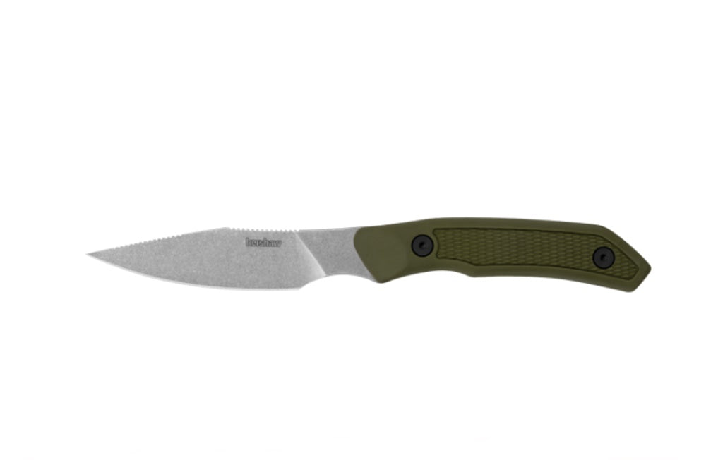 Kershaw Deschutes Caper Fixed Blade Knife 3.3" Clip Point Blade w/ Sheath 1882
