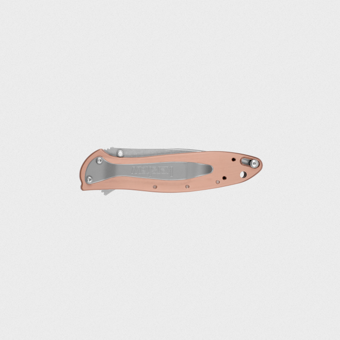 Kershaw Leek 3" Folding Knife Wharncliffe Point Plain Edge Copper Color 1660CU
