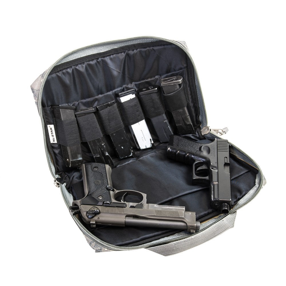 NcStar Discreet Pistol Case Digital Camo 2 Handgun Compartments CPD2903