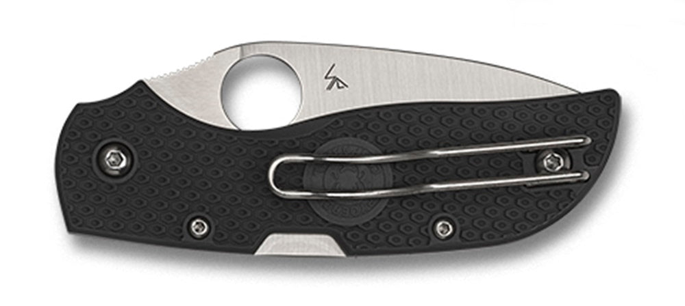 Spyderco, Chaparral, Folding Knife, SpyderEdge Serrated Blade, Gray FRN Handle, Satin Finish, Silver, 2.8" Blade Length, XHP Steel C152SGY