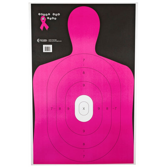Action Target Shoot For The Cure Breast Cancer Pink Target 23" x 35"  100 Pack