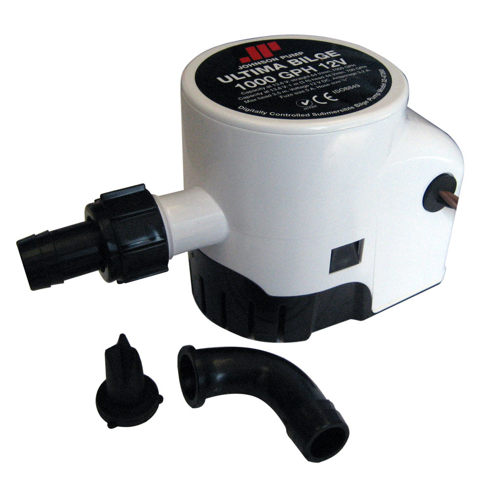 Johnson Pump Ultima Bilge Pump 1000 GPH 3/4" Hose Dura Port 32-47260-003