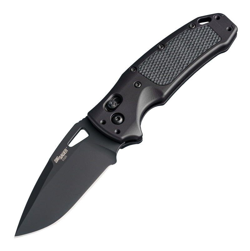 Hogue SIG K320 AXG PRO Folding Knife 3.5 Drop Point Black Cerakote Finish 36374