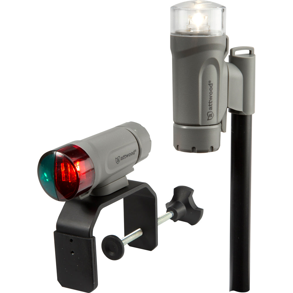 Attwood Clamp-On Portable LED Light Kit - Marine Gray (14190-7)