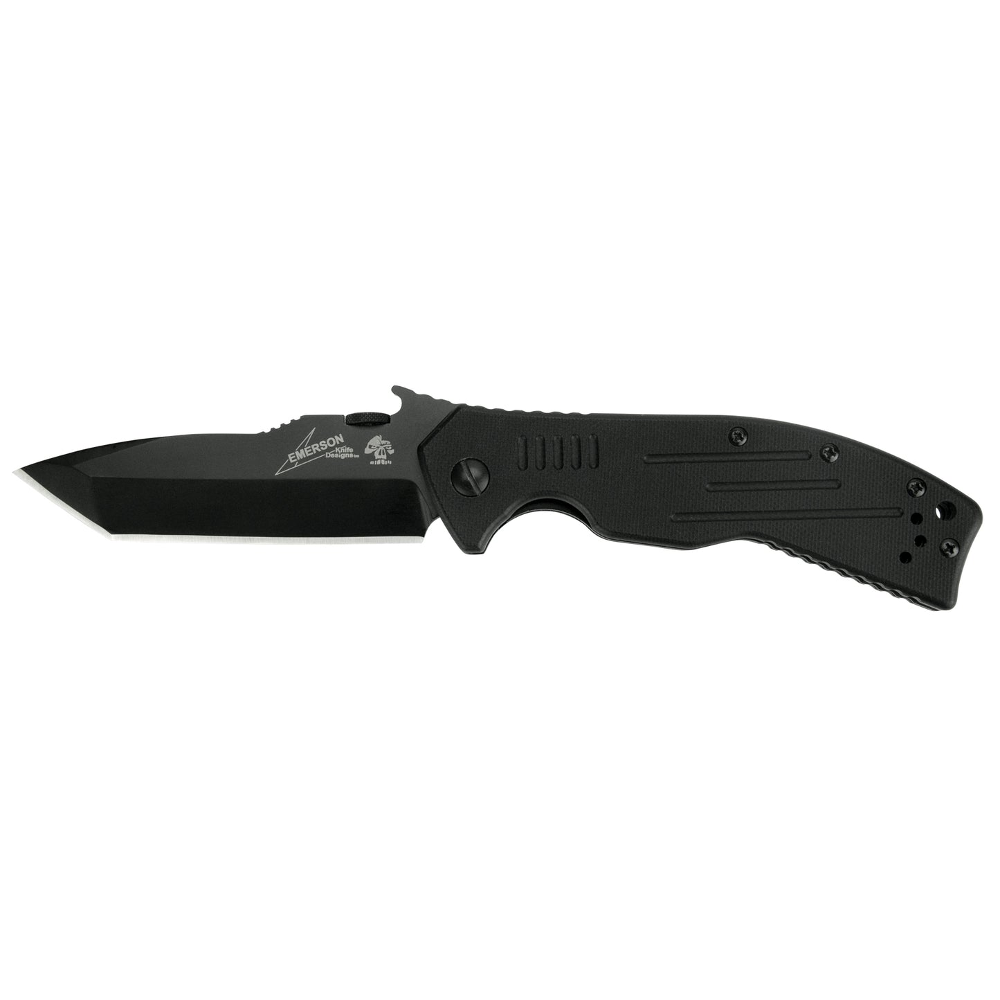 Kershaw Emerson CQC, 3.5" Folding Knife Tanto Point Plain Edge 6044TBLK