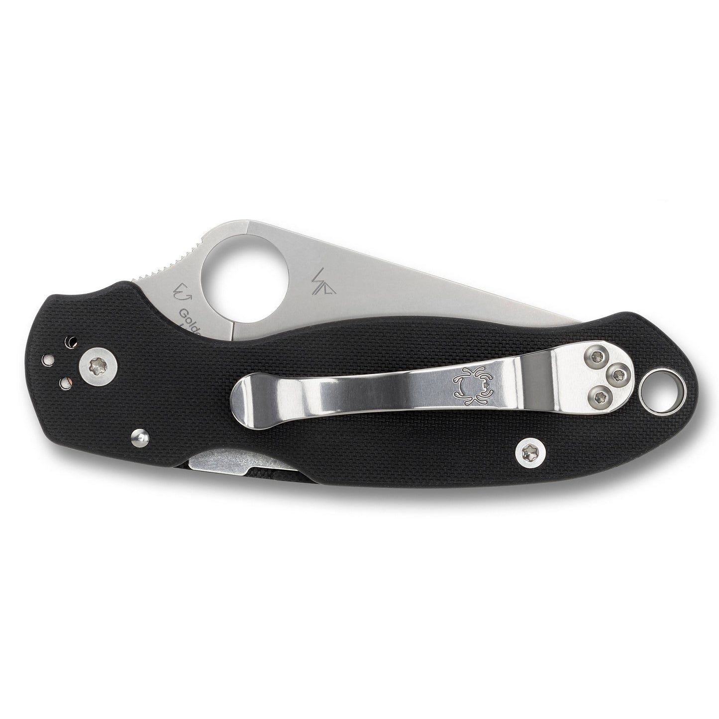 Spyderco Para 3 Folding Knife 2.95" Blade CPM-S30V Steel Plain Edge Black G10 Handle C223GP