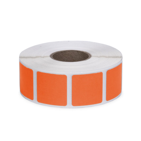 Action Target Square Target Pasters Orange 7/8" Roll of 1000   PAST/OR