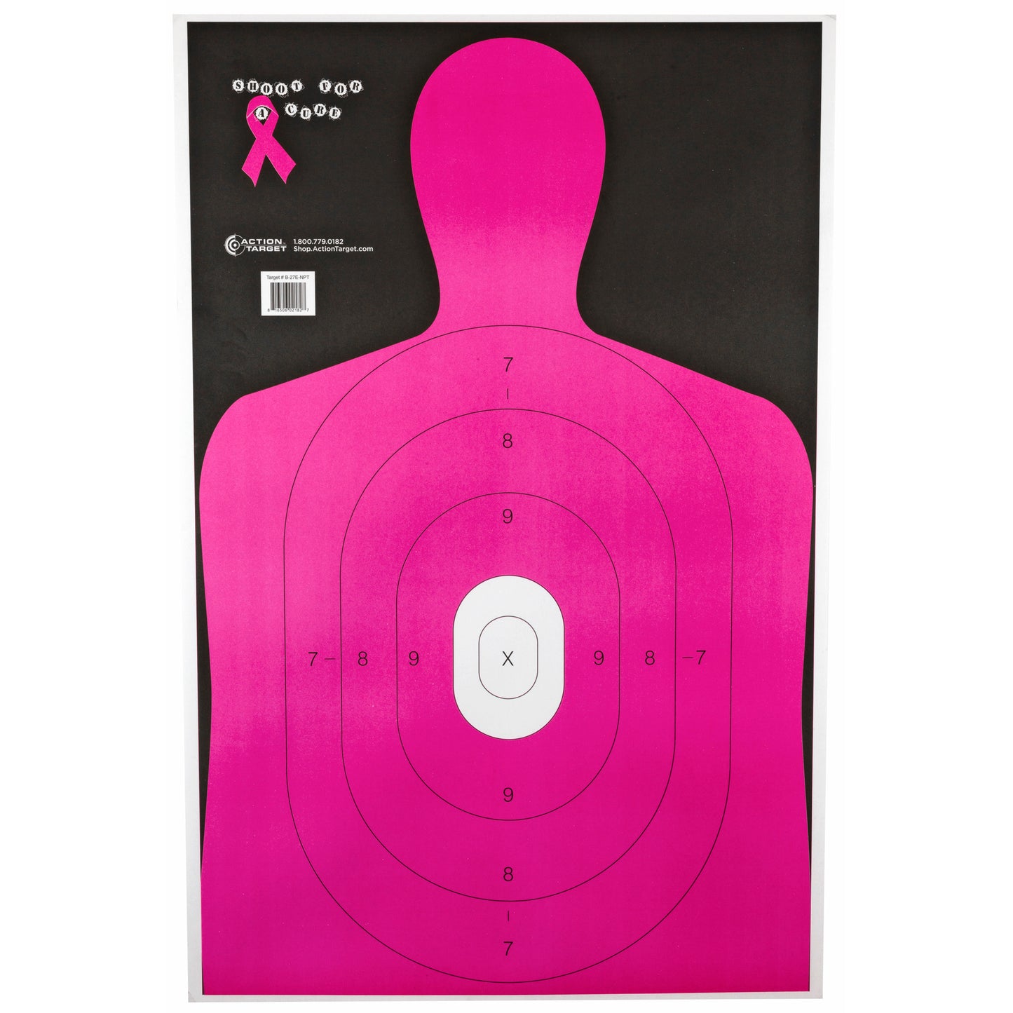 Action Target Shoot For The Cure Breast Cancer Pink Target 23" x 35" 100 Pack