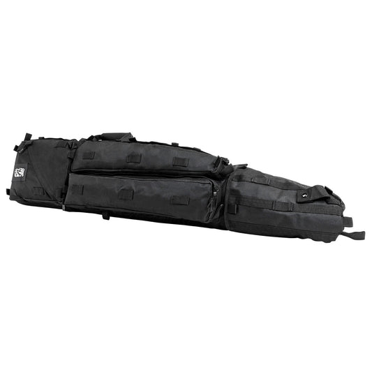 NCSTAR Drag Bag 45" Rifle Case Nylon Black w/ Backpack Shoulder Straps CVDB2912B