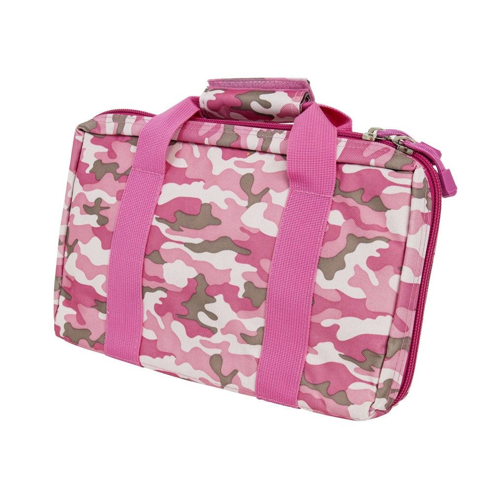 NCSTAR Discreet Pistol Case Nylon Pink w/ 2 Padded Handgun Compartments CPP2903
