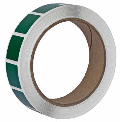Action Target Pasters 7/8" Square Bullet Hole Repair Pasters Green 1000 Per Roll
