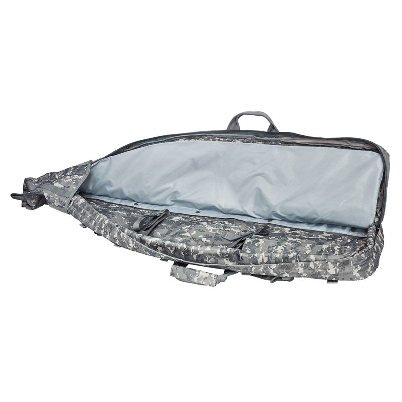 NCSTAR Drag Bag 45" Rifle Case Nylon Gray Digital w/ Backpack Straps CVDB2912D