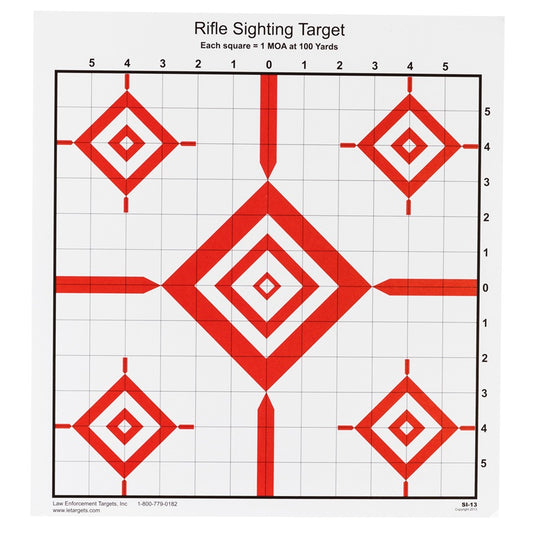 Action TargetAdvanced Rifle Sighting Target 1.047" Grid Pattern 14"x15" 100 pack