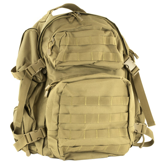 NcStar Tactical Backpack 18" x 12" x 6" Main Compartment Nylon, Tan  CBT2911