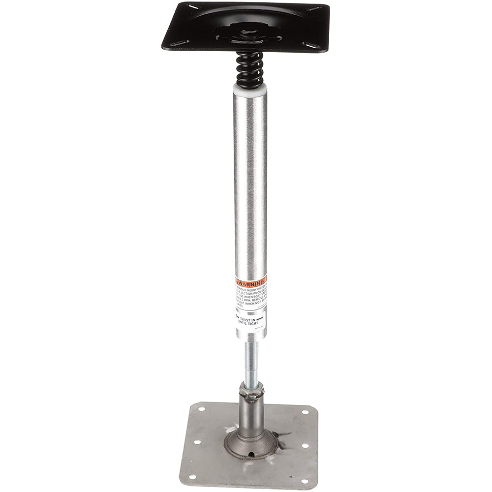 Attwood Pedestal Kit 13" Post 7" x 7" Stainless Steel Base Plate Threaded 97733