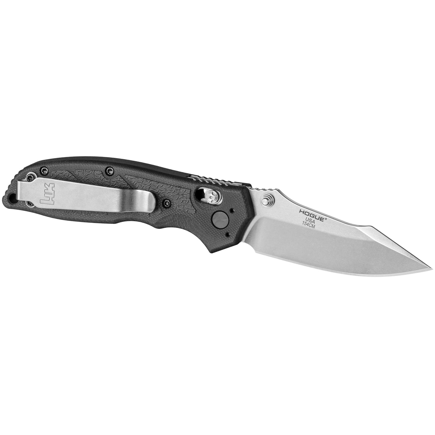 Hogue HK Exemplar Folding Knife 154-CM Plain Edge 3.25" Clip Point Blade 54156