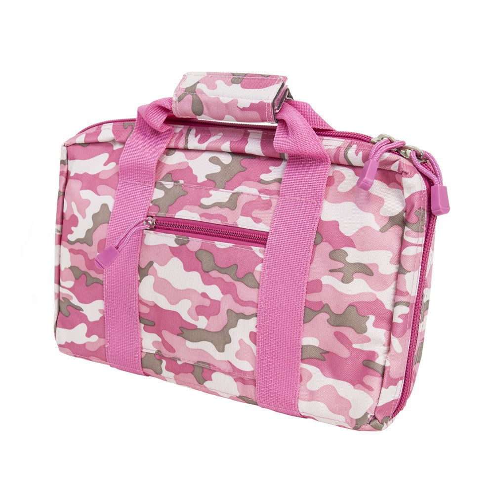 NCSTAR Discreet Pistol Case Nylon Pink w/ 2 Padded Handgun Compartments CPP2903