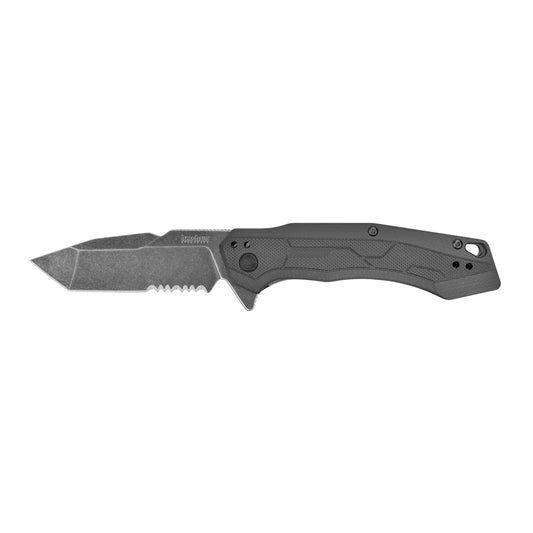 Kershaw Analyst Folding Knife 3.25" BlackWash Gray Blade Black Handle  2062ST