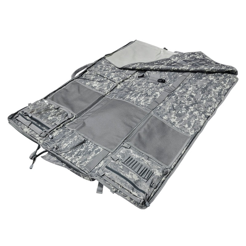 NCSTAR Rifle Case Shooting Mat 48" Unfolds to 66" Gray Digital Camo CVSM2913D