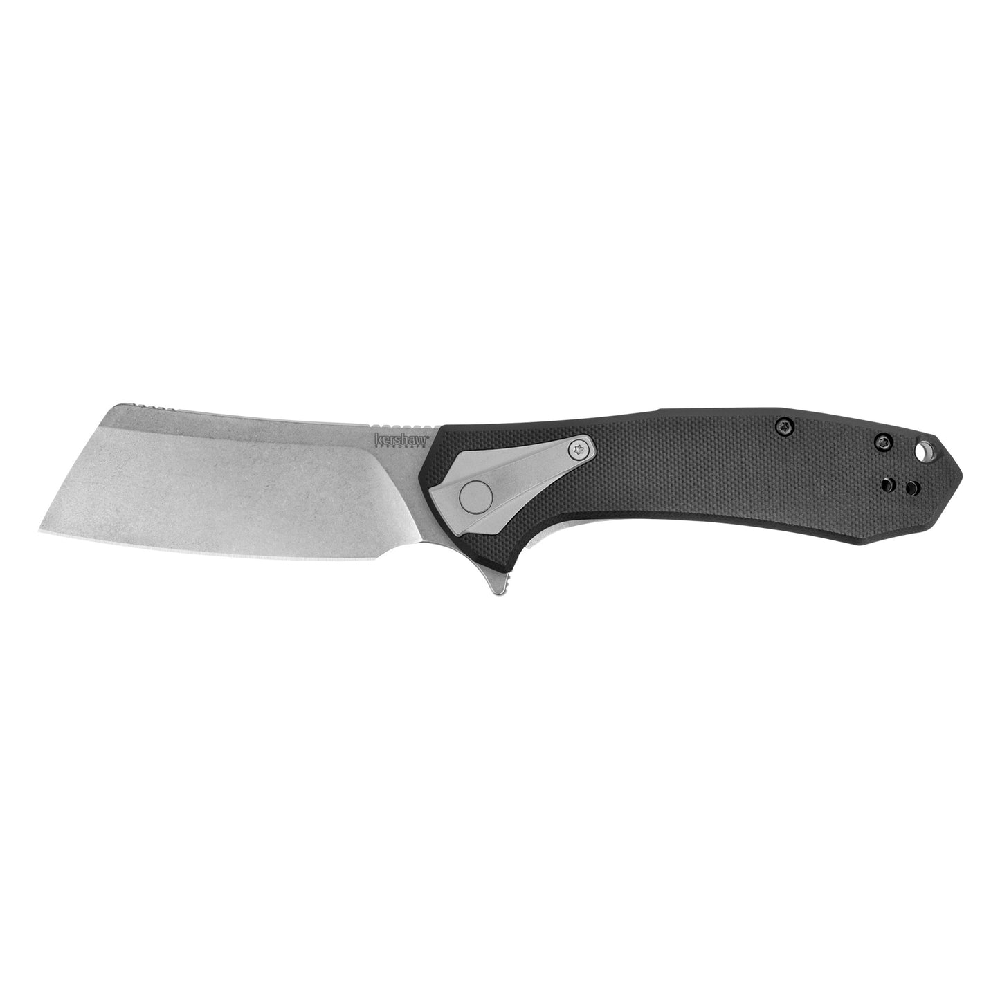 Kershaw Bracket Folding Knife 3.4" Silver Blade Black Handle 3455