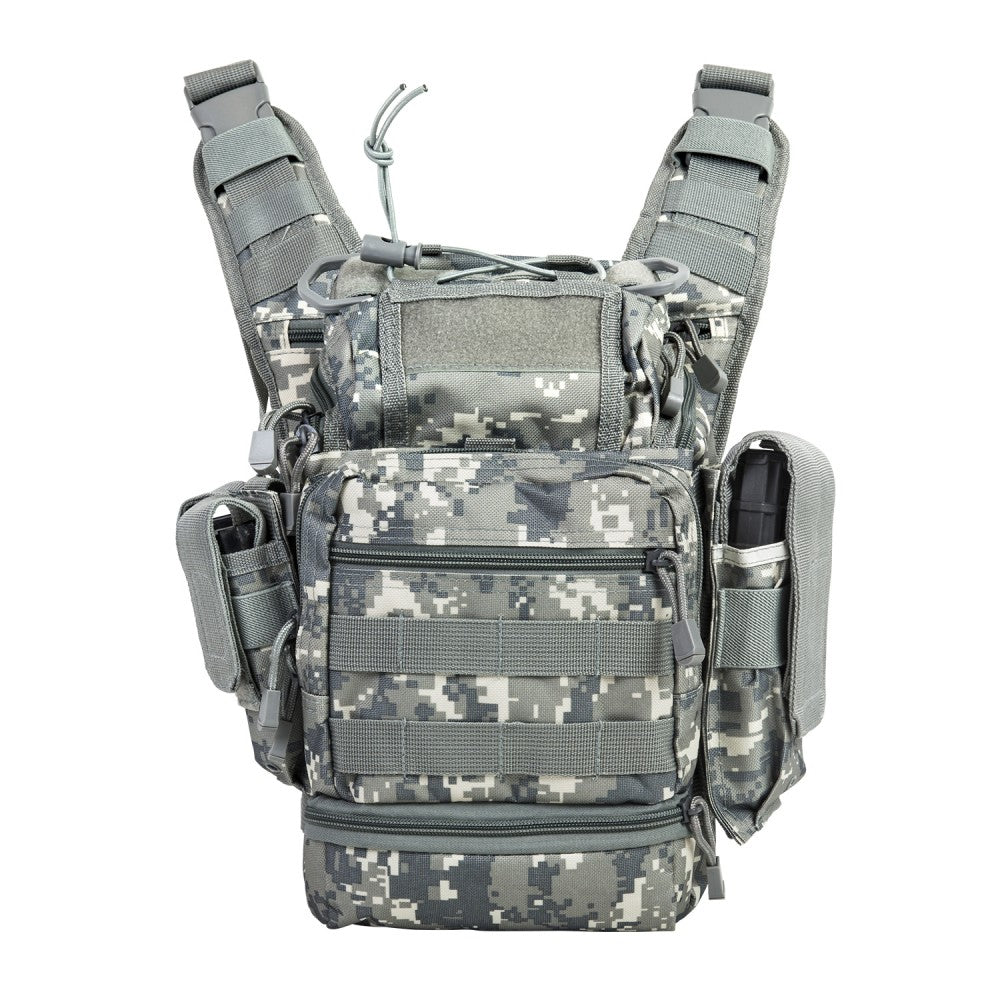 NCSTAR First Responder Utility Bag Gray Digital Camo MOLLE Nylon  CVFRB2918D