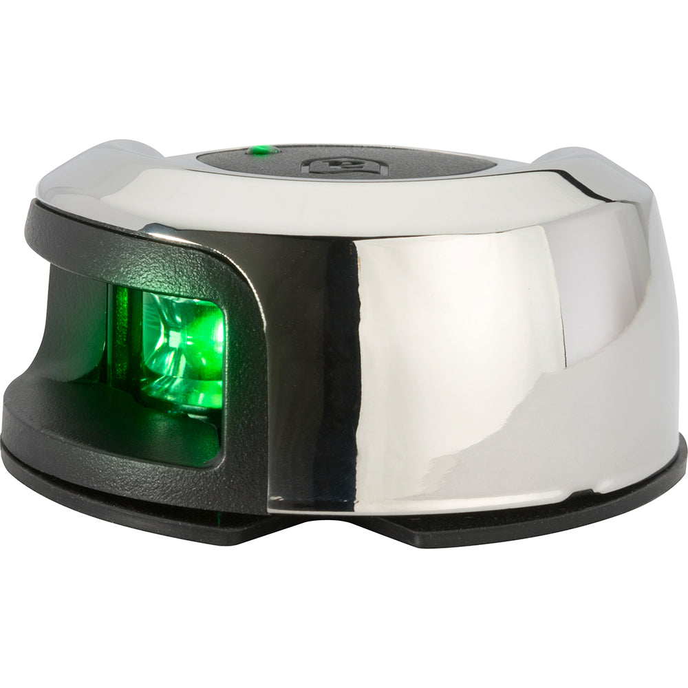 Attwood LightArmor Deck Mount Navigation Light, Starboard Green (9NV2012SSG-7)