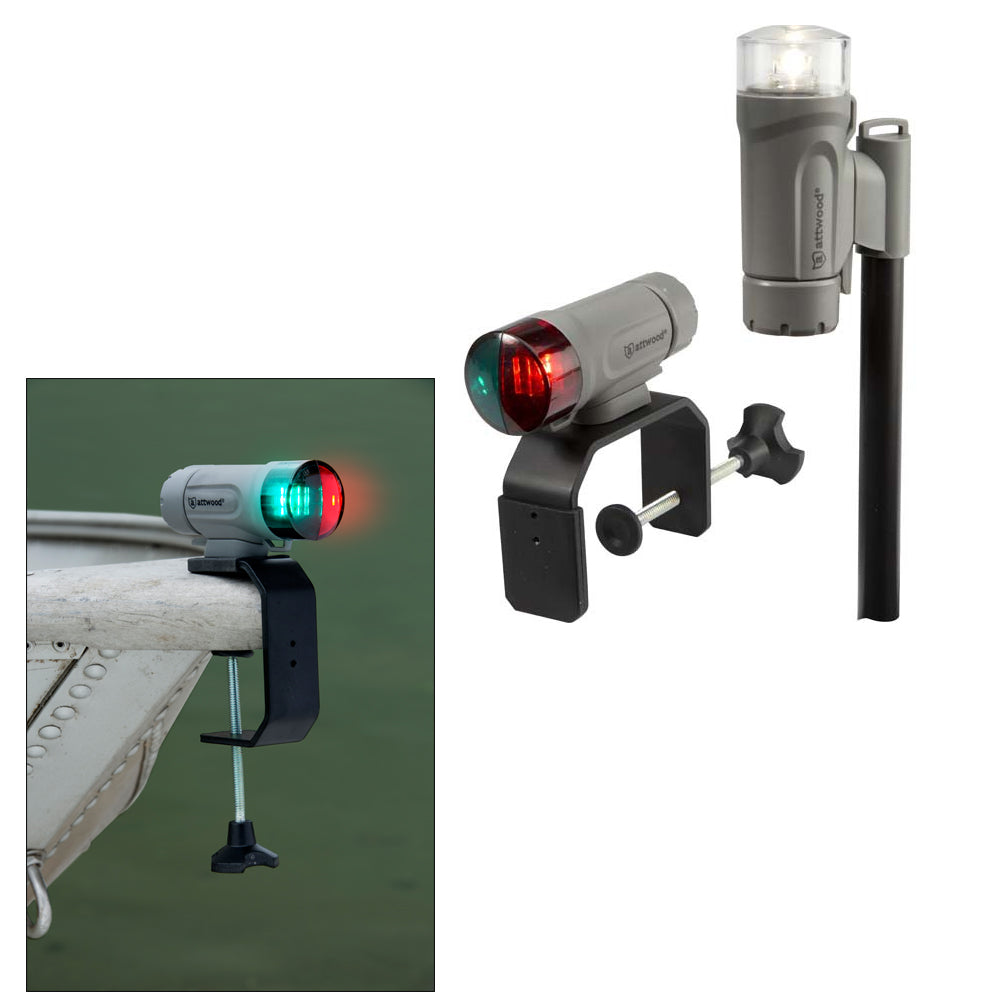 Attwood PaddleSport Portable Navigation Light Kit, C-Clamp, Screw or Adhesive 1