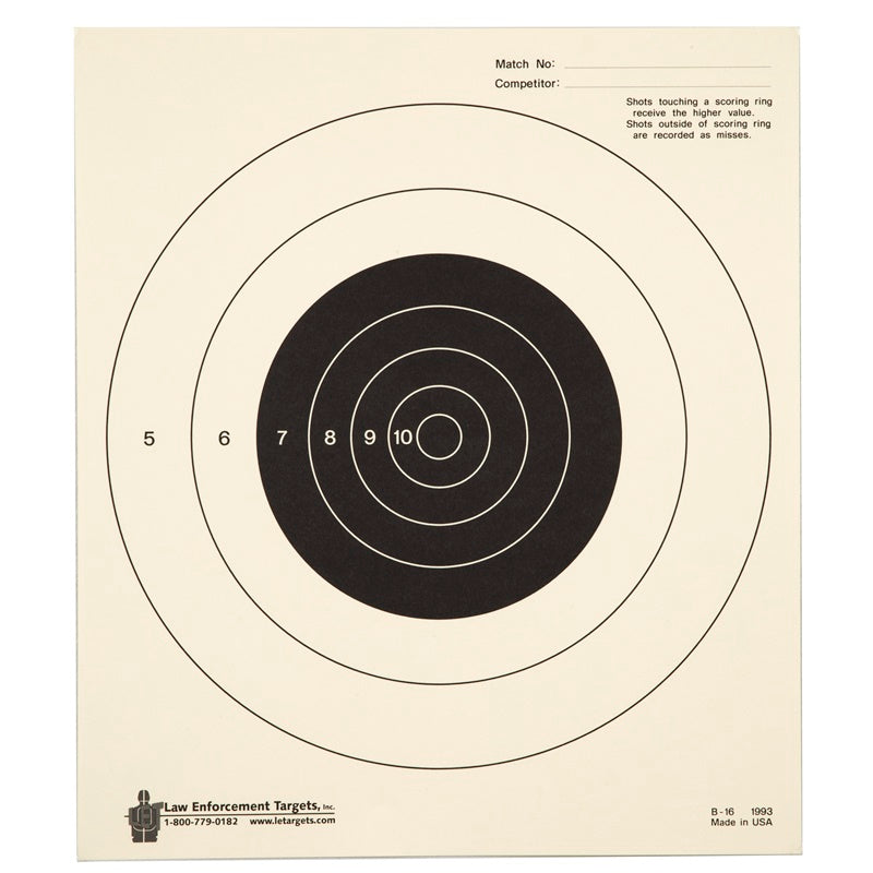 Action Target 25 Yard Bulls-Eye Target Heavy Tagboard Paper 10.5"x 12"  100 Pack