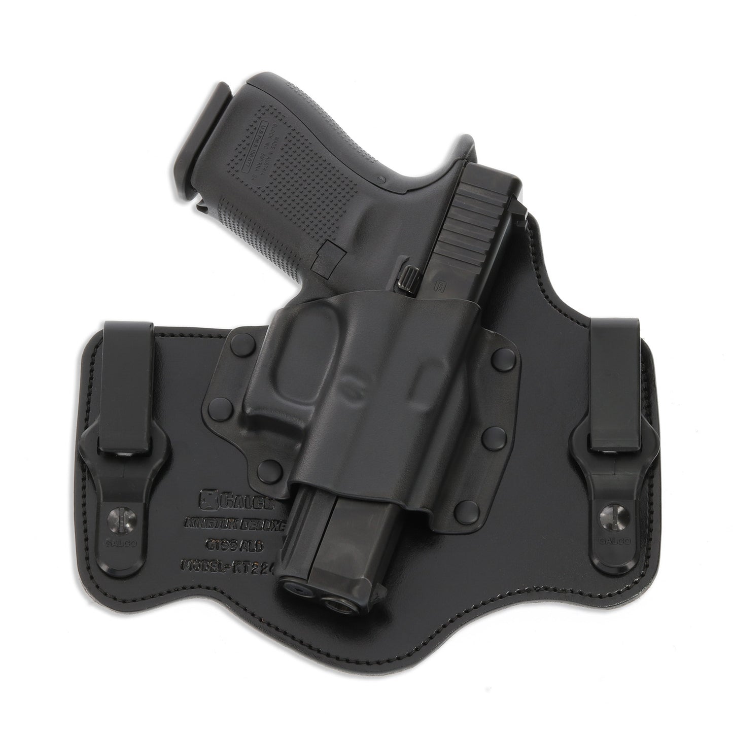 Glock 20/21 IWB Holster Galco Kingtuk Deluxe Right Kydex & Leather Black KT228B