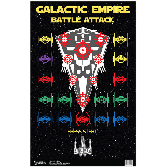 Action Target Galactic Empire Battle Attack Paper 23"x35" Box of 100 GS-GBSA-100