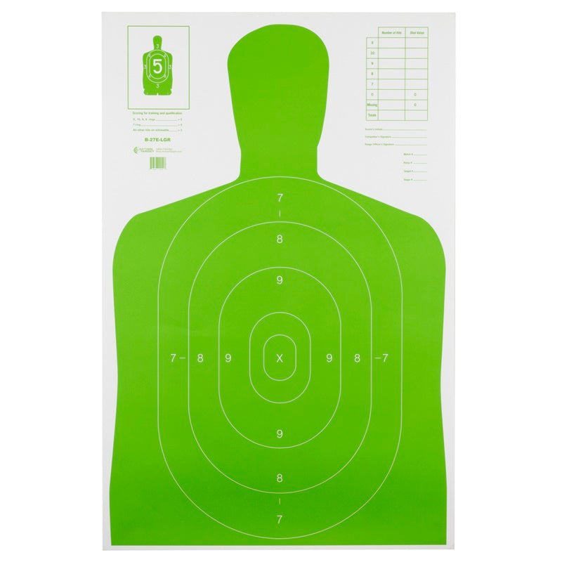Action Target High Visibility Target Fluorescent Green 23" x 35" 100 Per Box