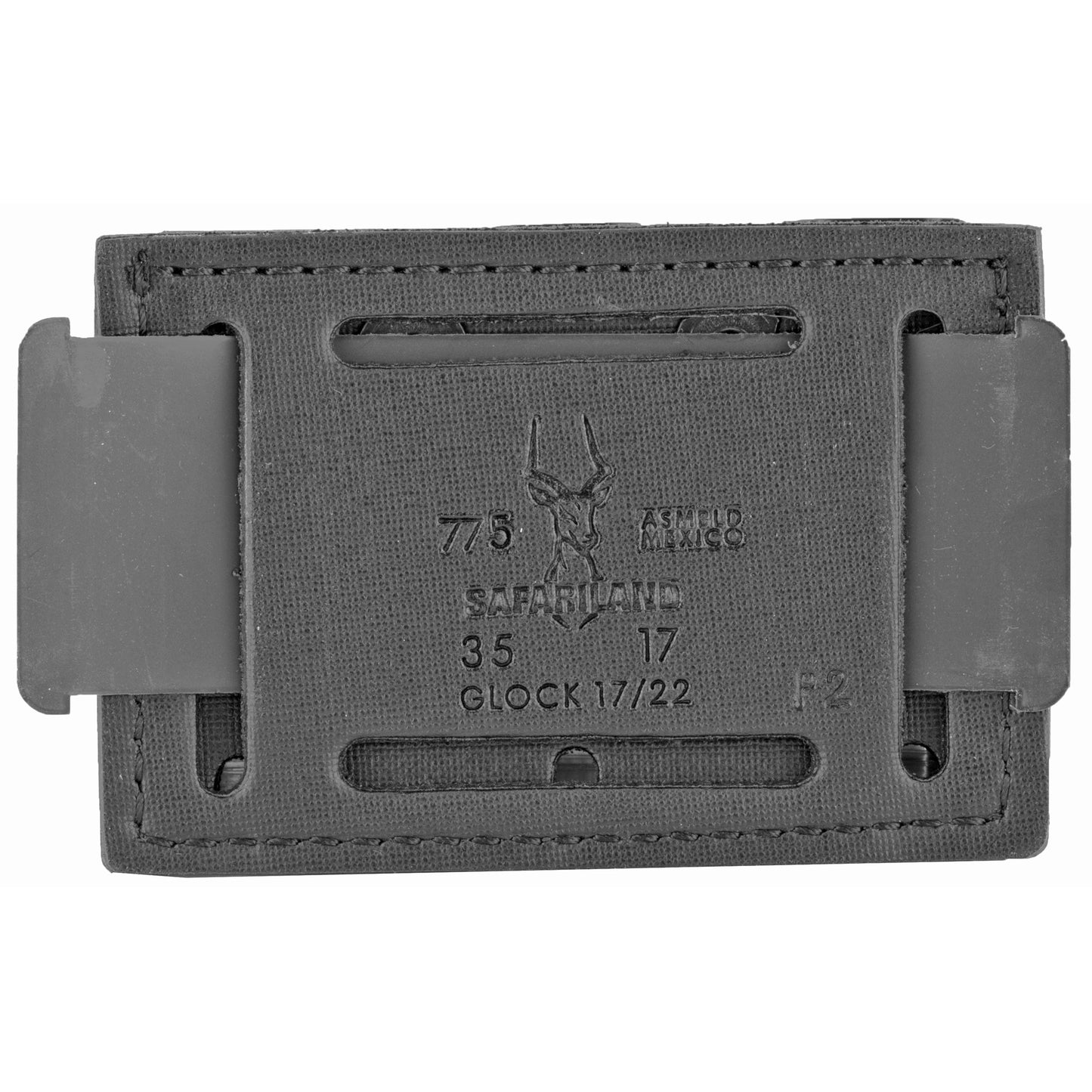 Safariland 775 Slimline Triple Magazine Pouch Fits Glock 17 For 2.25" Duty Belts