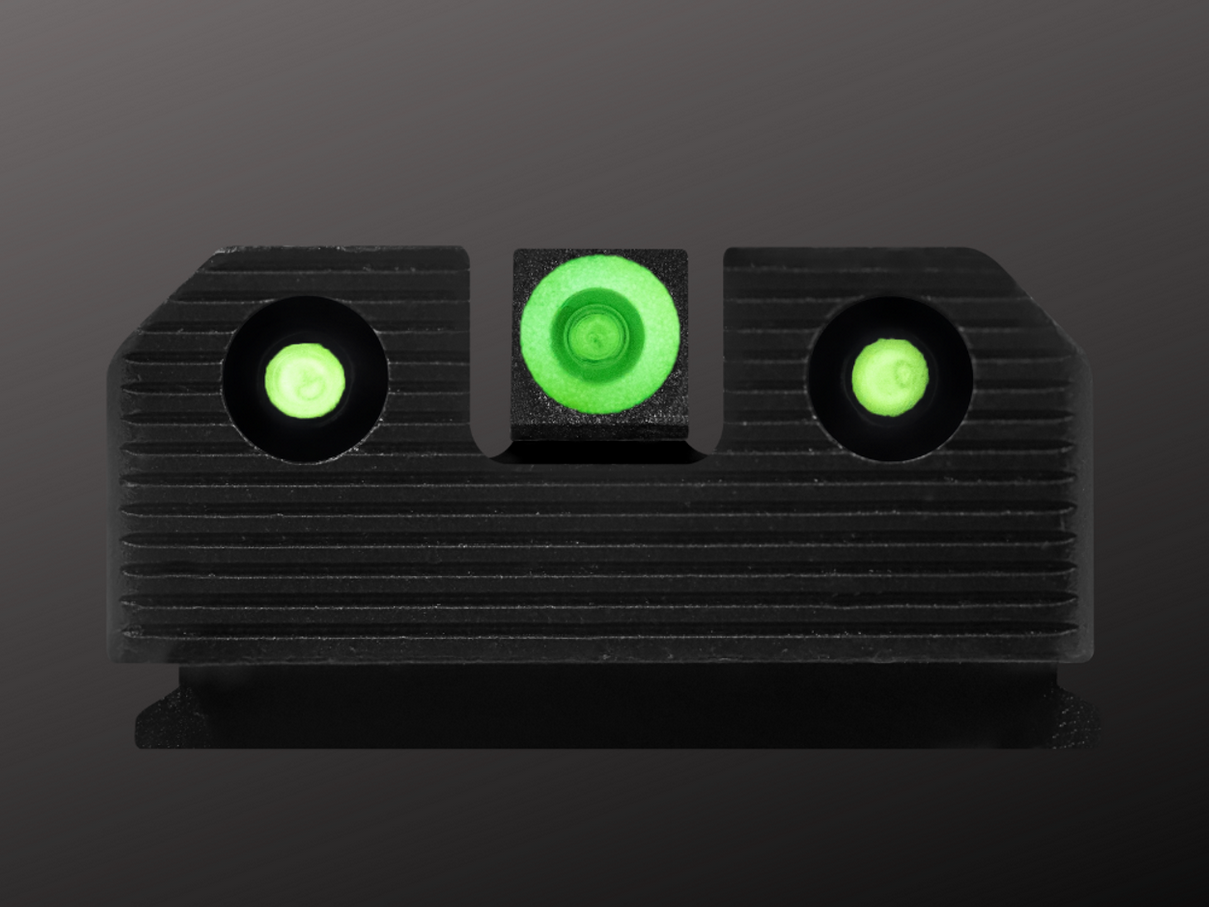 XS R3D 2.0 Night Sight For HK P30 Green Glow w/ Green Outline HK-R203P-6G
