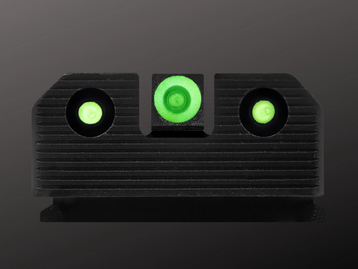 XS R3D 2.0 Night Sight For HK P30 Green Glow w/ Green Outline  HK-R203P-6G