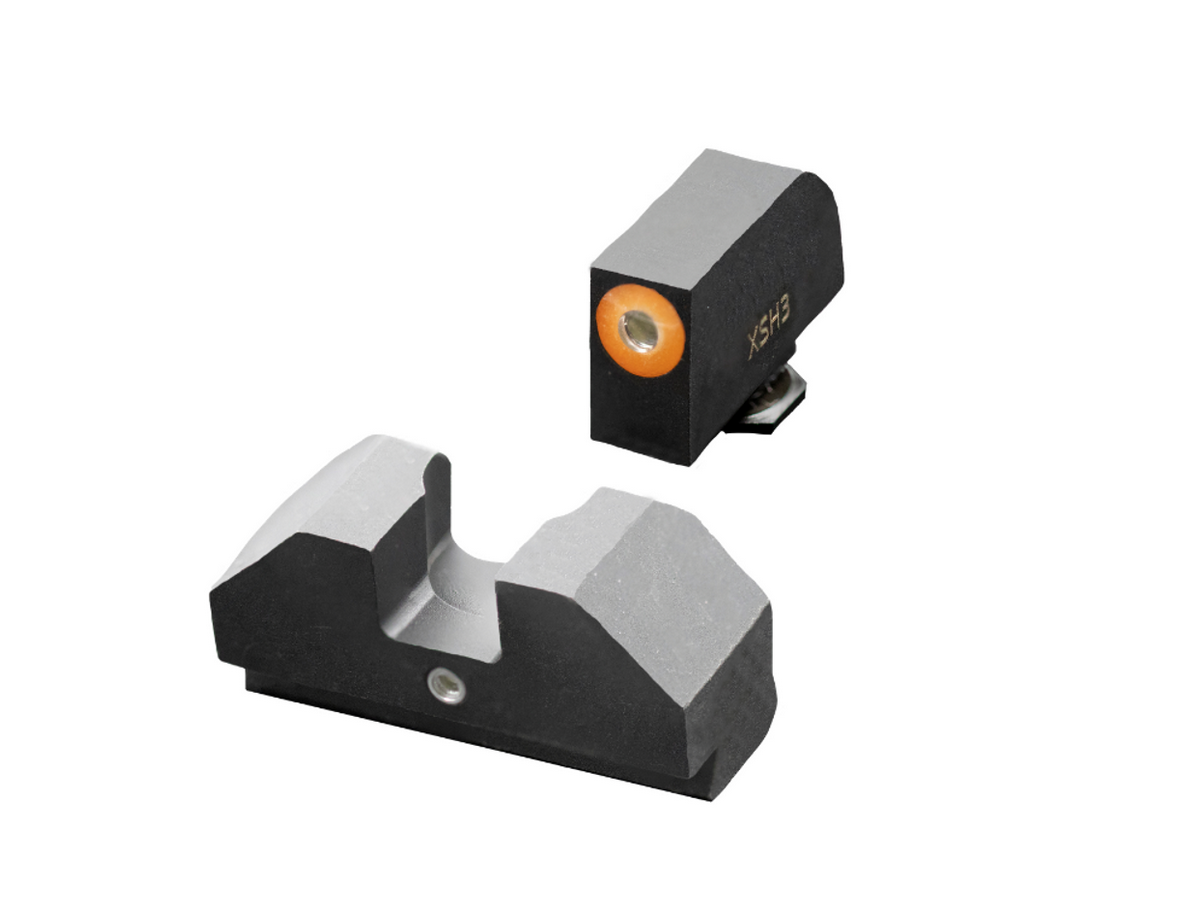 XS F8 Night Sights Fits Glock 42 & 43 Green w/ Orange Front Outline GL-F008P-5
