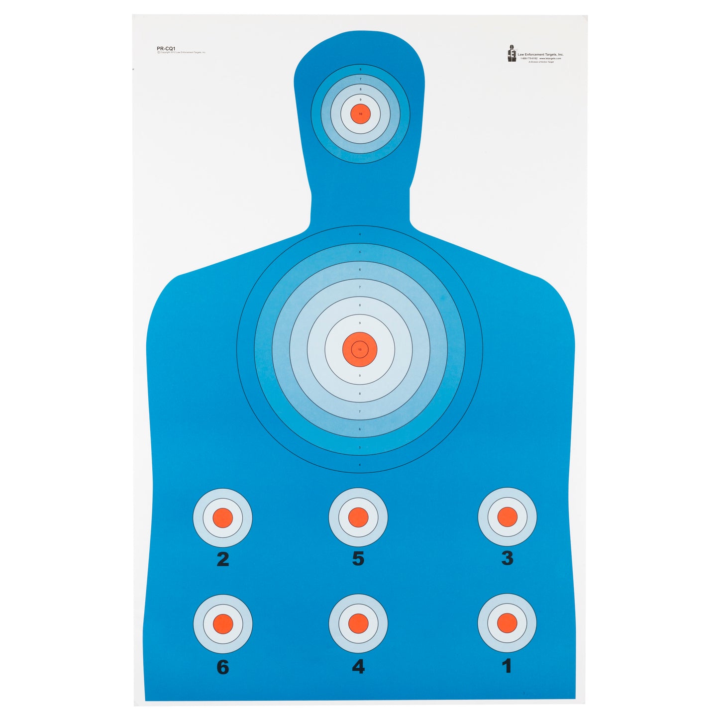 Action Target High Visibility Fluorescent Target B-27 Target 23" x 35" 100 Pack