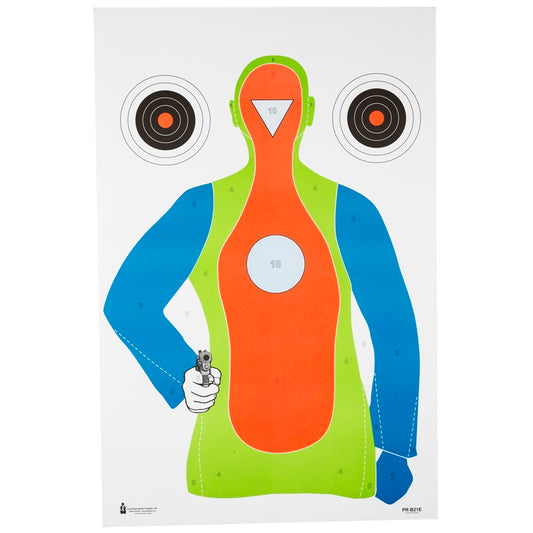 Action Target High Visibility Fluorescent Multi Color Target 23"x35" 100 Per Box