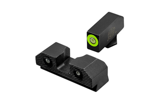 XS Sights R3D 2.0 Night Sight, For Glock 17/19 Green Front Outline  GL-R201P-6G