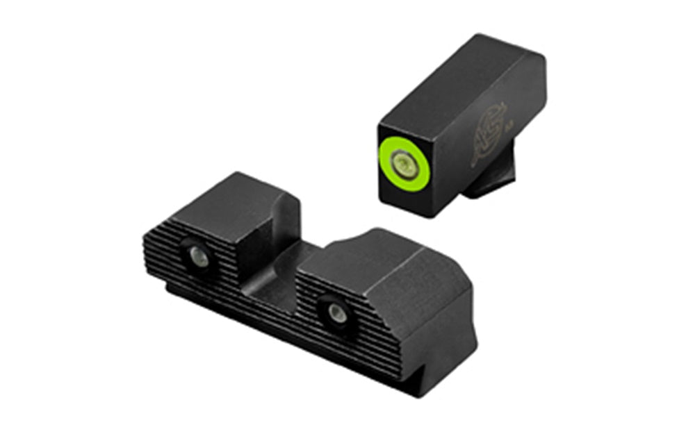 XS Sights R3D 2.0 Night Sight, For Glock 43, Green Front Outline GL-R203P-6G