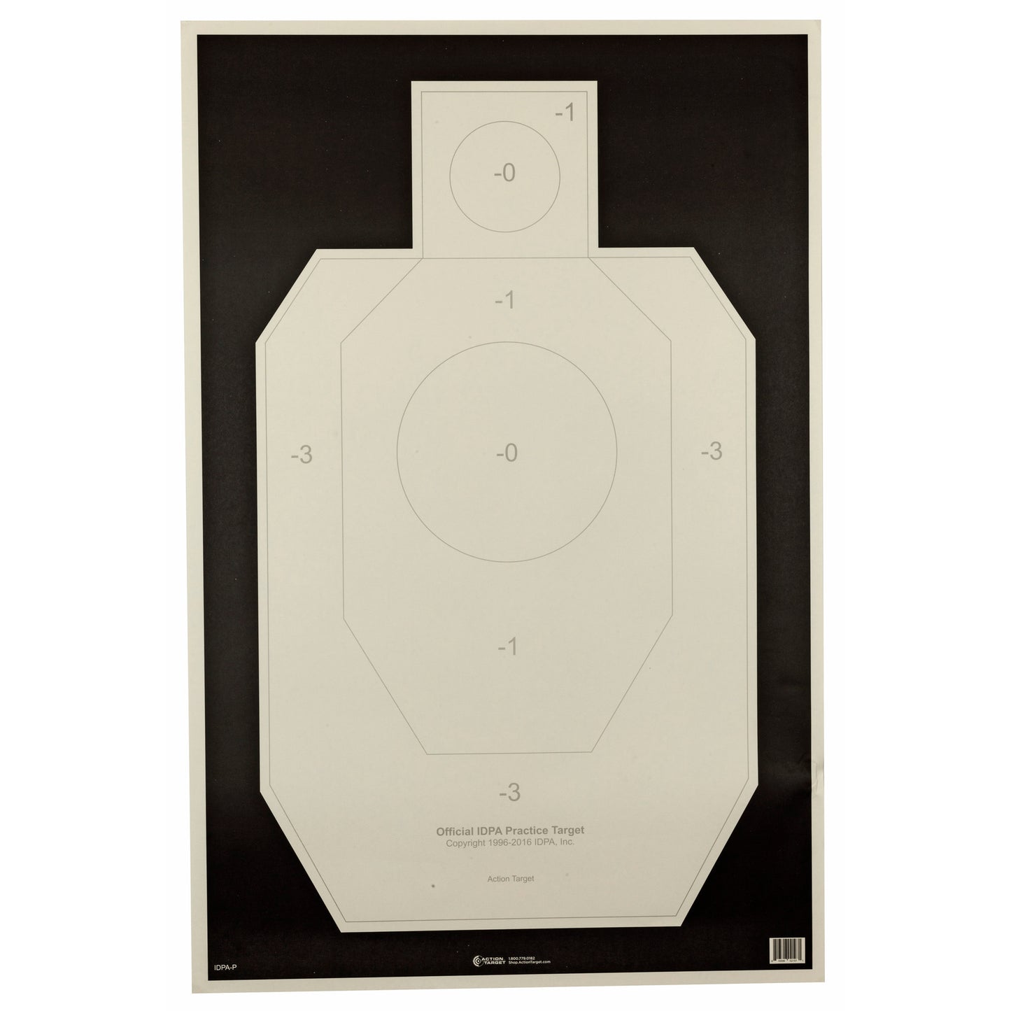 Action Target Officially Licensed IDPA Practice Target 23" x 35" 100 Per Box
