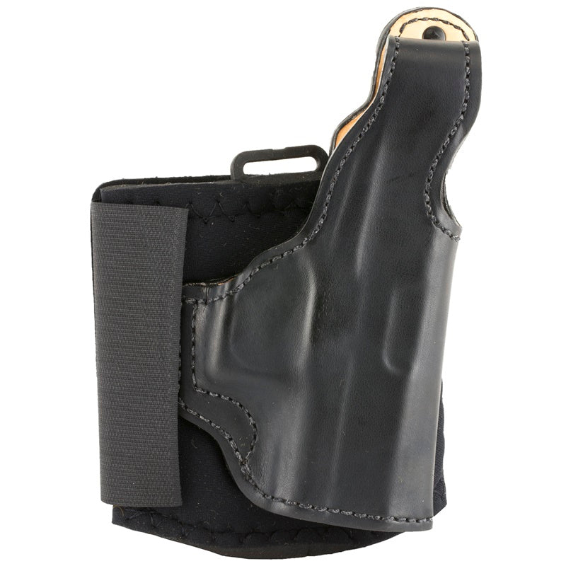 DeSantis 014PC8BZ0 Die Hard Ankle Holster Fits Glock 43/43X Right Black Leather