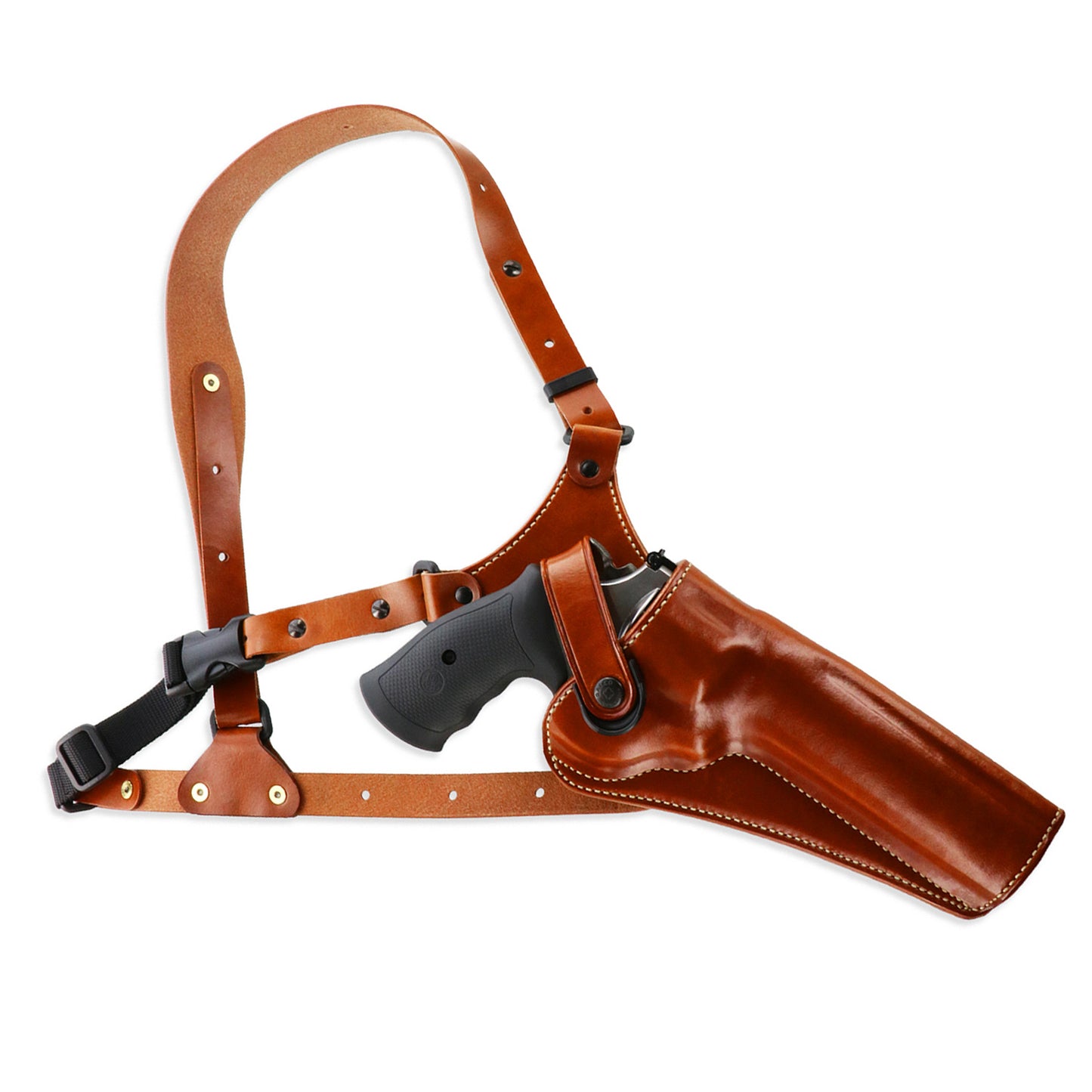 Chest Holster: Galco Great Alaskan Fits Ruger RedHawk 4" Right Hand Tan GA194