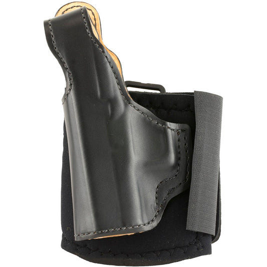 DeSantis 014PD8BZ0 Die Hard Ankle Holster Fits Glock 43/43X Left Black Leather