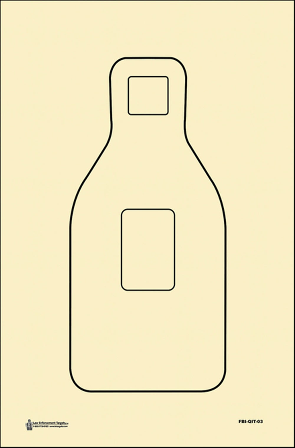 Action Target FBI QIT-03 Qualification Target Paper 23"x35" 100 Pack QIT-03-100