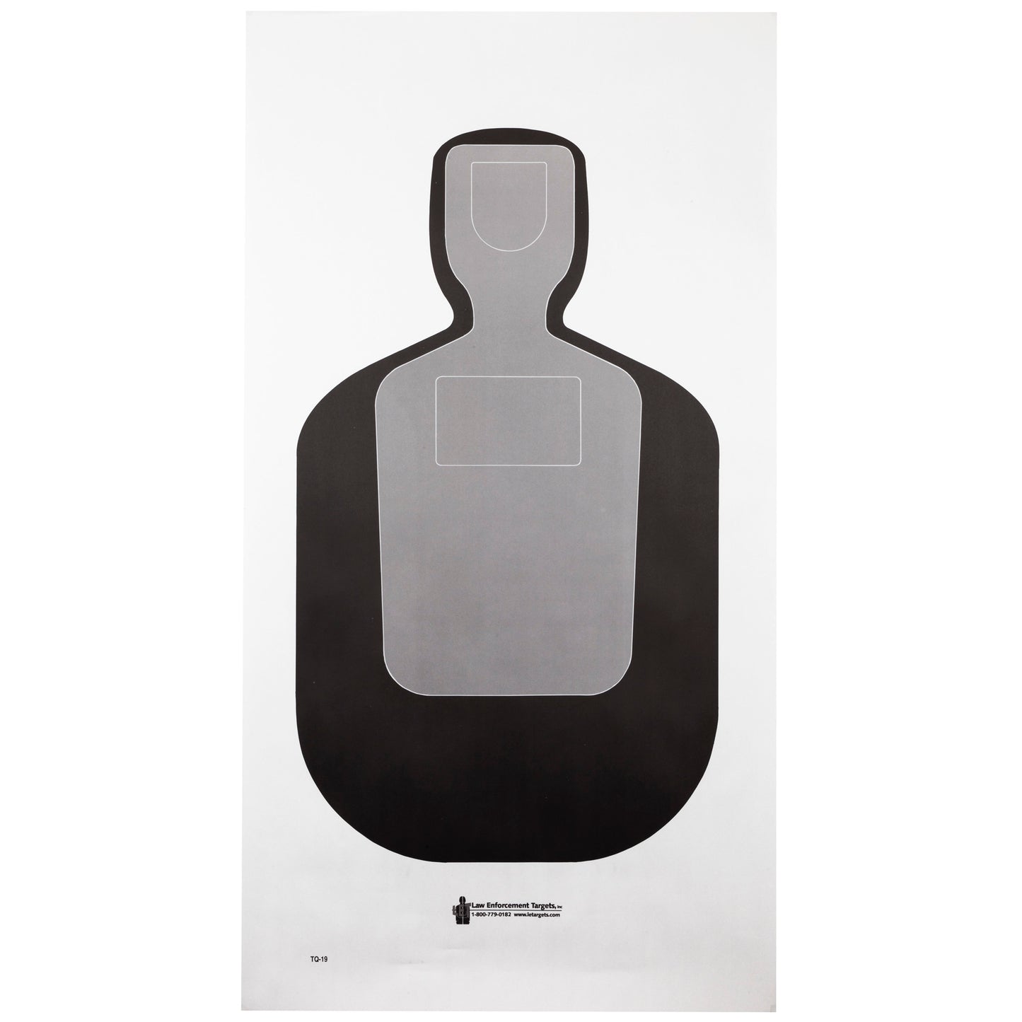 Action Target Standard Qualification Target 25-Yard Silhouette 24"x45" 100 Pack