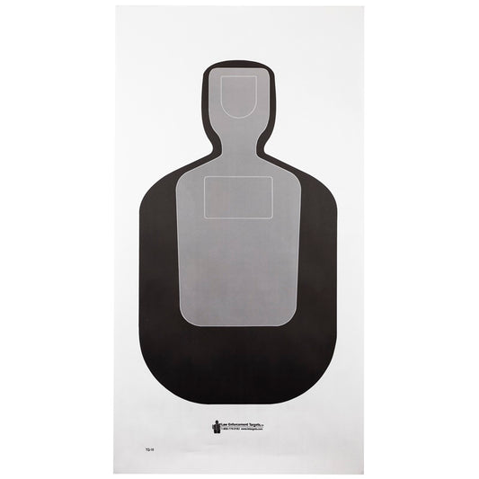 Action Target Standard Qualification Target 25-Yard Silhouette 24"x45"  100 Pack